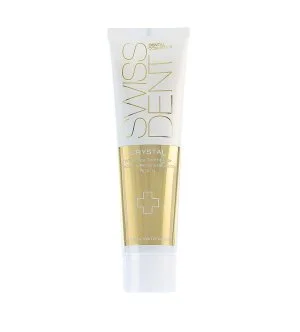 Swissdent Crystal creme dental regenerador com efeito branqueador