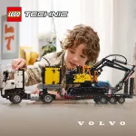 Technic 42175 Camião Volvo FMX e escavadora elétrica Volvo EC230