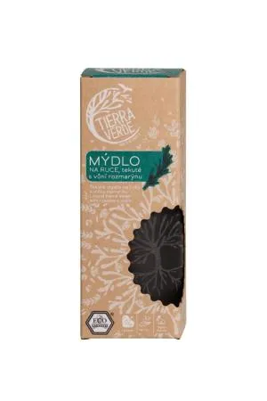 Tierra Verde Sabonete líquido para as mãos com aroma de alecrim (frasco de vidro 230 ml)