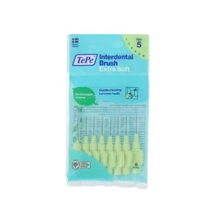 TePe Escovas interdentais extra macias 5 verdes (0,8 mm) 8 unidades