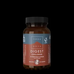 Terranova Health Digest Challenge (50 cápsulas) - enriquecido com gengibre e cardamomo