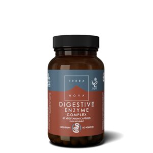 Complexo de Enzimas Digestivas (50 cápsulas) - enriquecido com funcho, gengibre e alcachofra