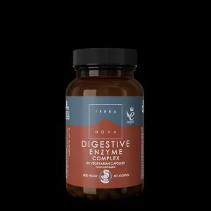 Terranova Health Complexo de Enzimas Digestivas (50 cápsulas) - enriquecido com funcho, gengibre e alcachofra