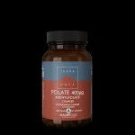 Terranova Health Folato (Metilfolato) 400 µg Complexo (50 cápsulas) - forma natural do ácido fólico