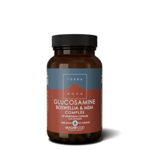 Complexo de Glucosamina, Boswellia & MSM (50 cápsulas) - apoia a saúde das articulações