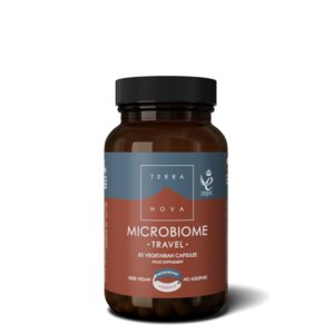 Microbiome Travel (50 cápsulas) - suporte durante a mudança de ambiente