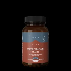 Terranova Health Microbiome Travel (50 cápsulas) - suporte durante a mudança de ambiente