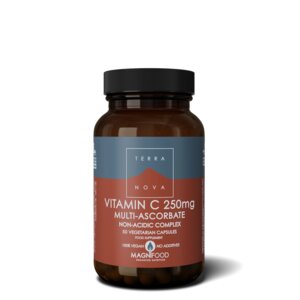 Vitamina C 250 mg Complexo 50 cápsulas - na forma de ascorbatos minerais