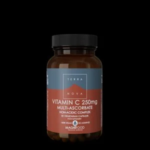 Terranova Health Vitamina C 250 mg Complexo 50 cápsulas - na forma de ascorbatos minerais