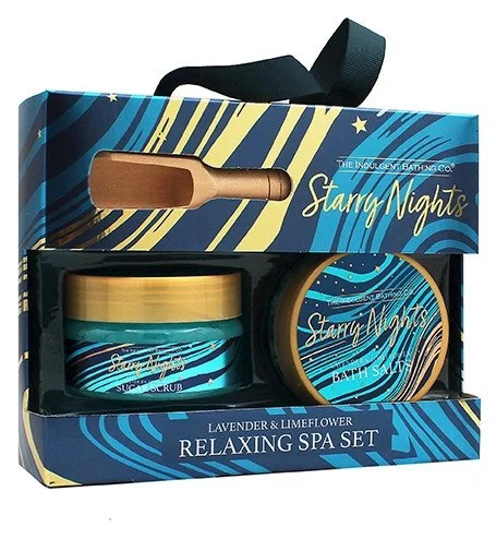 Starry Nights conjunto presente esfoliante corporal 135 g + sal de banho 105 g