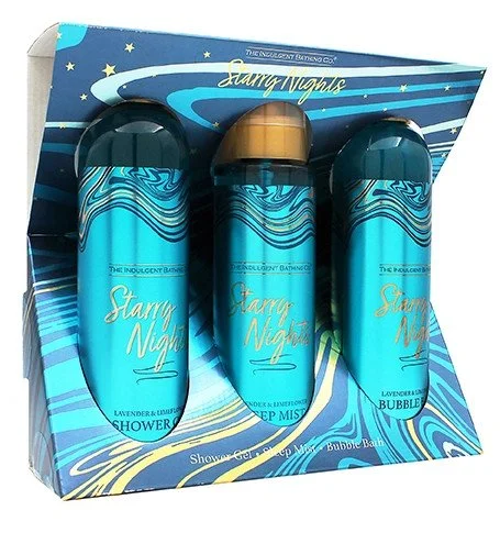 Starry Nights conjunto presente gel de duche 240 ml + espuma de banho 240 ml + bruma para dormir