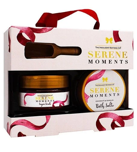Serene Moments coffret esfoliante corporal 135 g + sal de banho 105 g