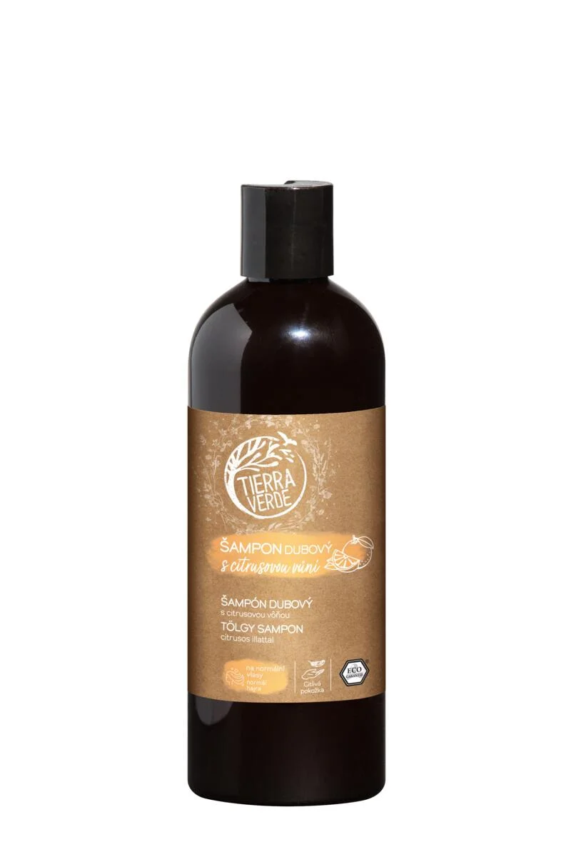 Tierra Verde Champô de carvalho com aroma cítrico 500 ml - para toda a família