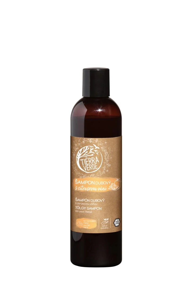 Tierra Verde Champô de carvalho com aroma cítrico 500 ml - para toda a família