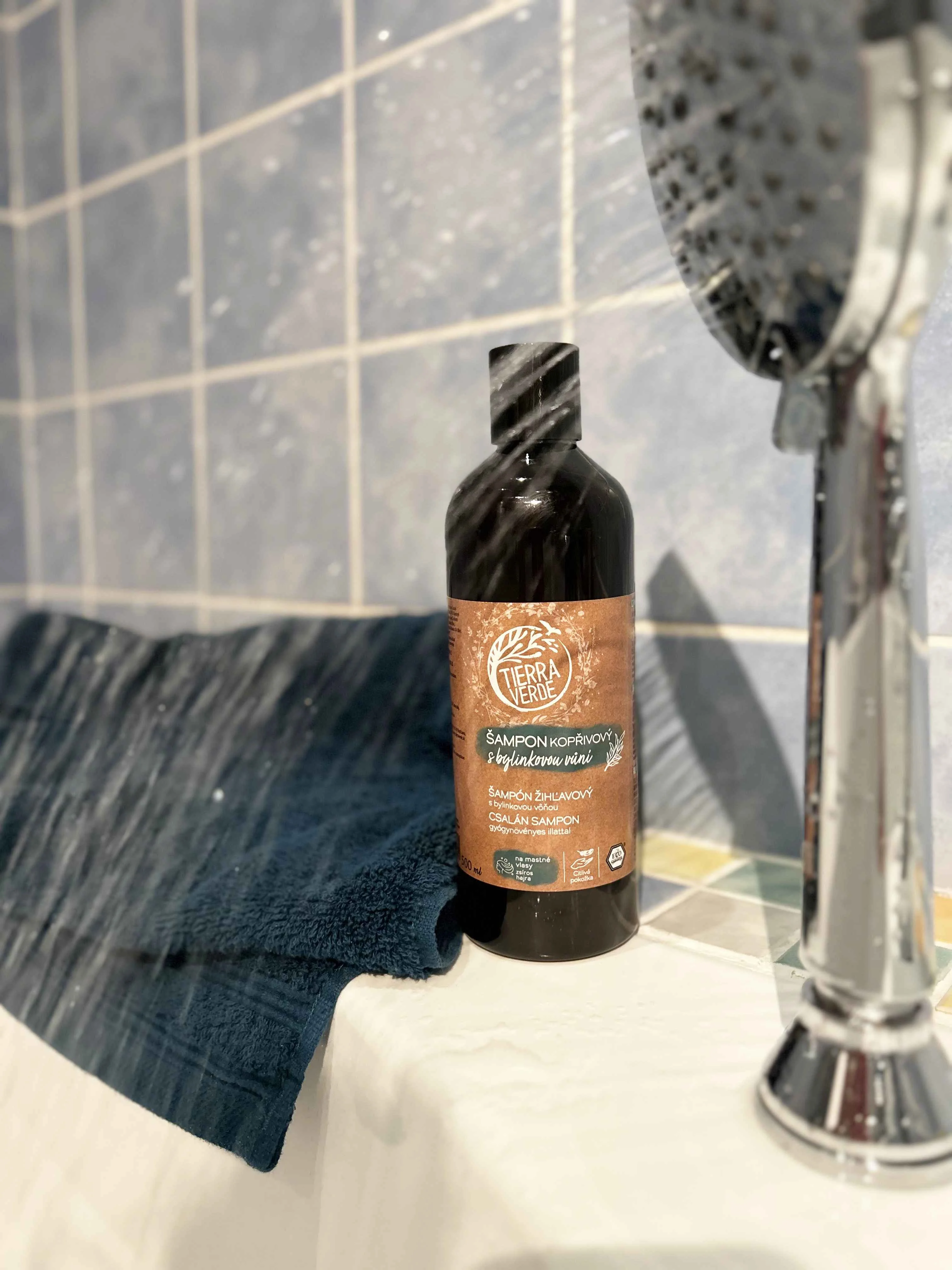 Tierra Verde Champô de urtiga com aroma herbal 100 ml - para cabelos oleosos