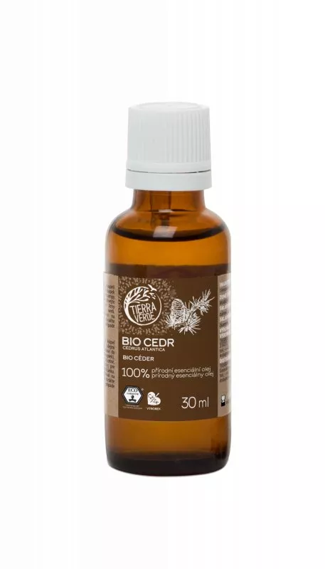 Tierra Verde Cedro BIO Óleo Essencial (30 ml) - aroma masculino e calmante