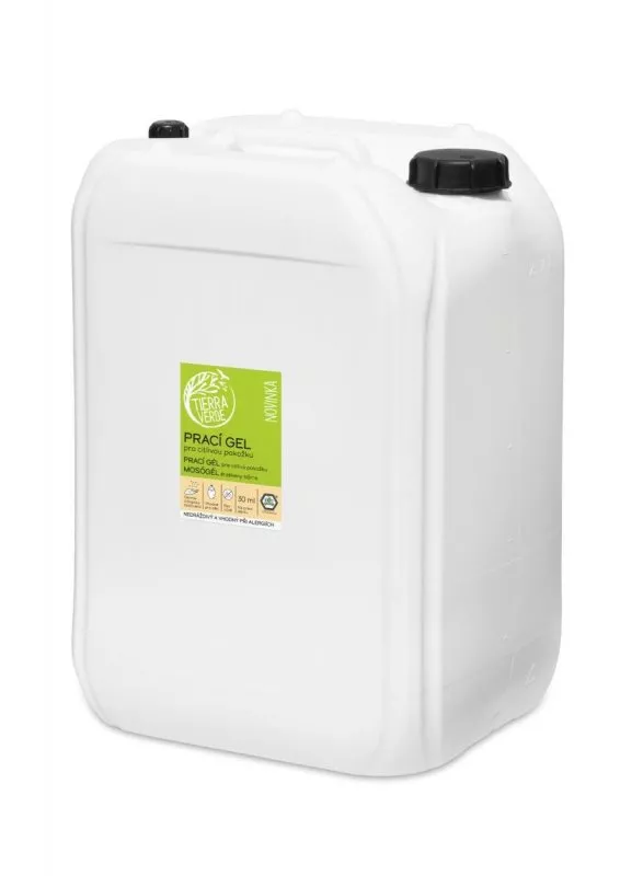 Tierra Verde Gel de lavandaria para pele sensível (5 l) - ideal para pessoas que sofrem de eczema, alergias e crianças