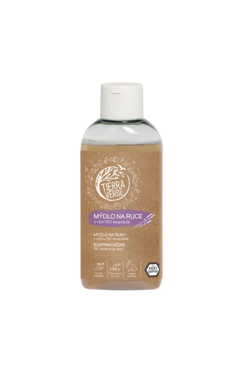 Tierra Verde Sabonete líquido para as mãos - BIO Lavanda 100 ml - com tanchagem biológica checa