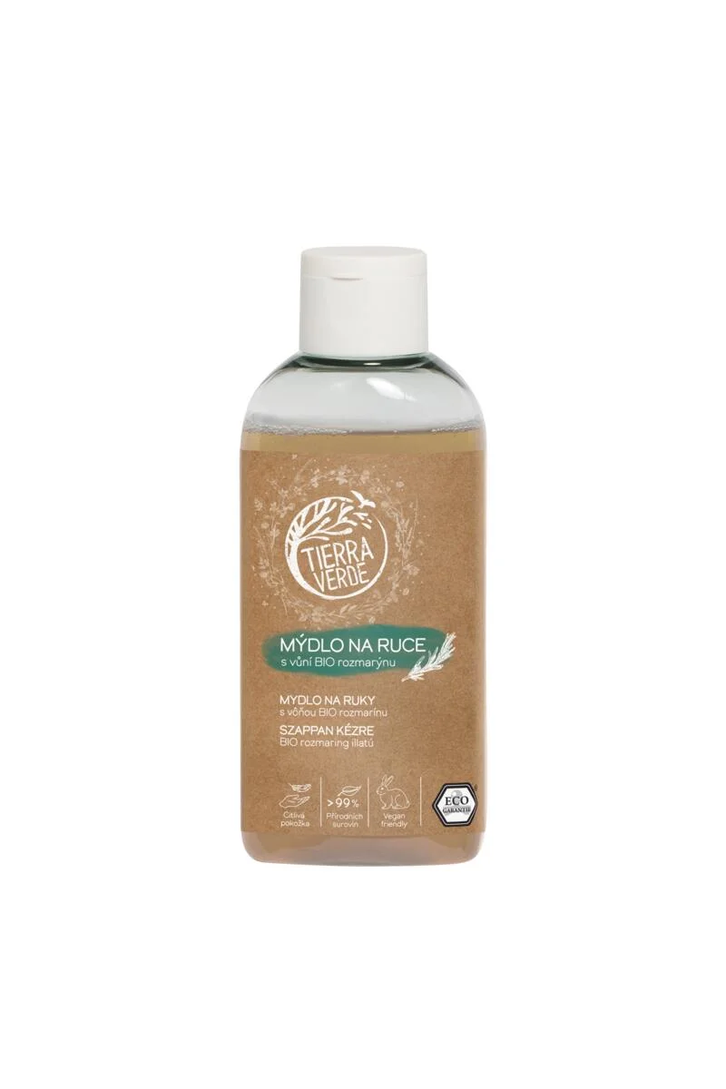 Tierra Verde Sabonete líquido para as mãos - BIO Alecrim 100 ml - com tanchagem biológica checa