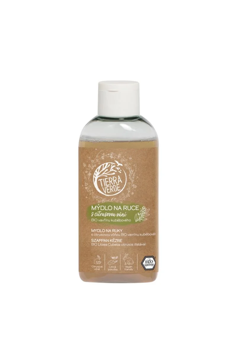 Tierra Verde Sabonete líquido para as mãos - BIO Louro 100 ml - com tanchagem biológica checa