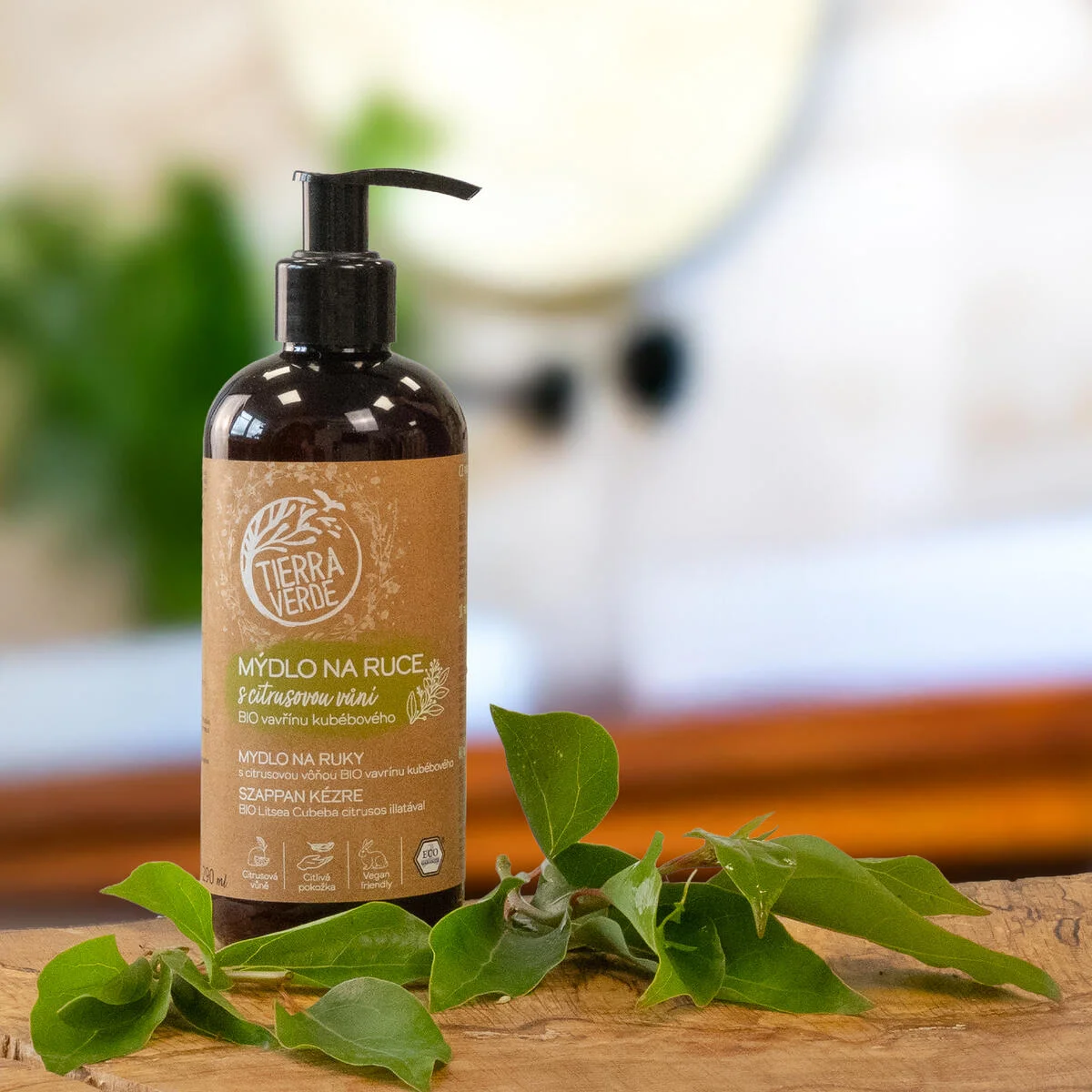 Tierra Verde Sabonete líquido para as mãos - BIO Louro 100 ml - com tanchagem biológica checa
