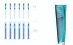 TIO Escova de dentes (média) - cinza calhau - feita de plantas