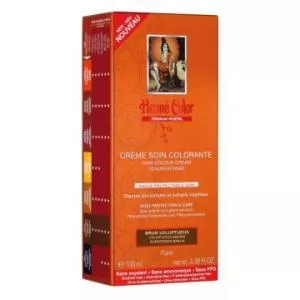 Henné Color Penso de cabelo colorido com um elevado grau de protecção e cuidado Premium 100ml Brown