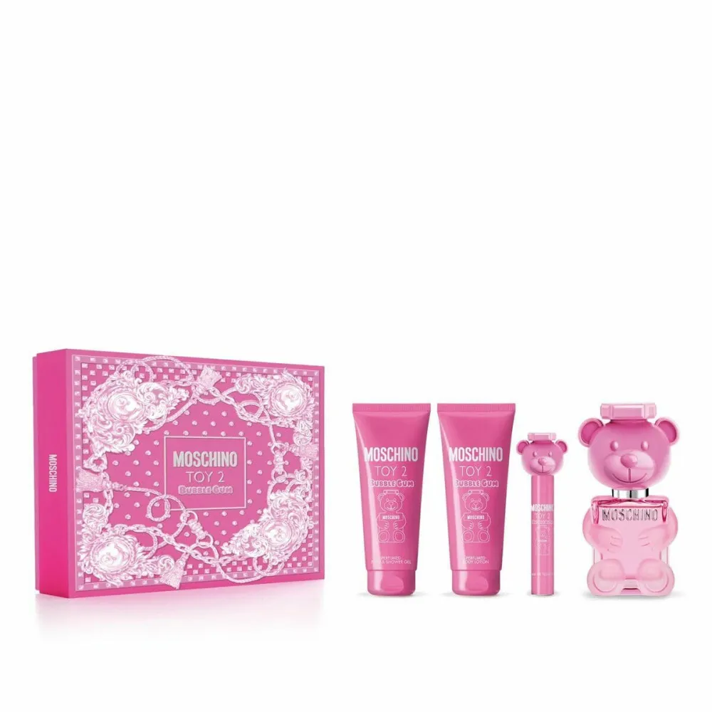 Toy 2 Bubble Gum conjunto de presente 100 ml + loção corporal 100 ml + gel de banho 100 ml + água de toilette para mulheres