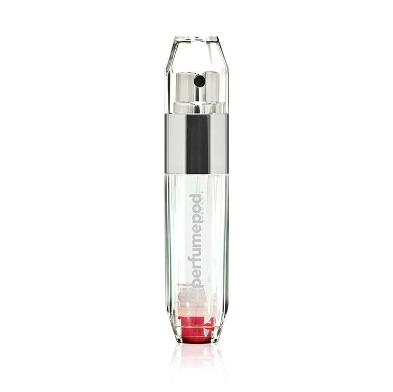 Perfume Pod Crystal atomizador de perfume recarregável Prata 5 ml