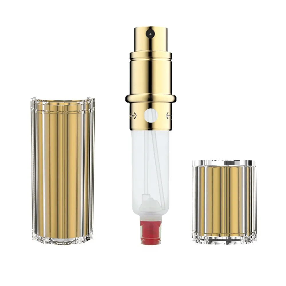Bijoux pulverizador de perfume recarregável Gold 5 ml 5 ml dourado