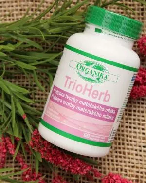 Organika TrioHerb - apoiar a produção de leite, a lactação e a amamentação, 60 cápsulas