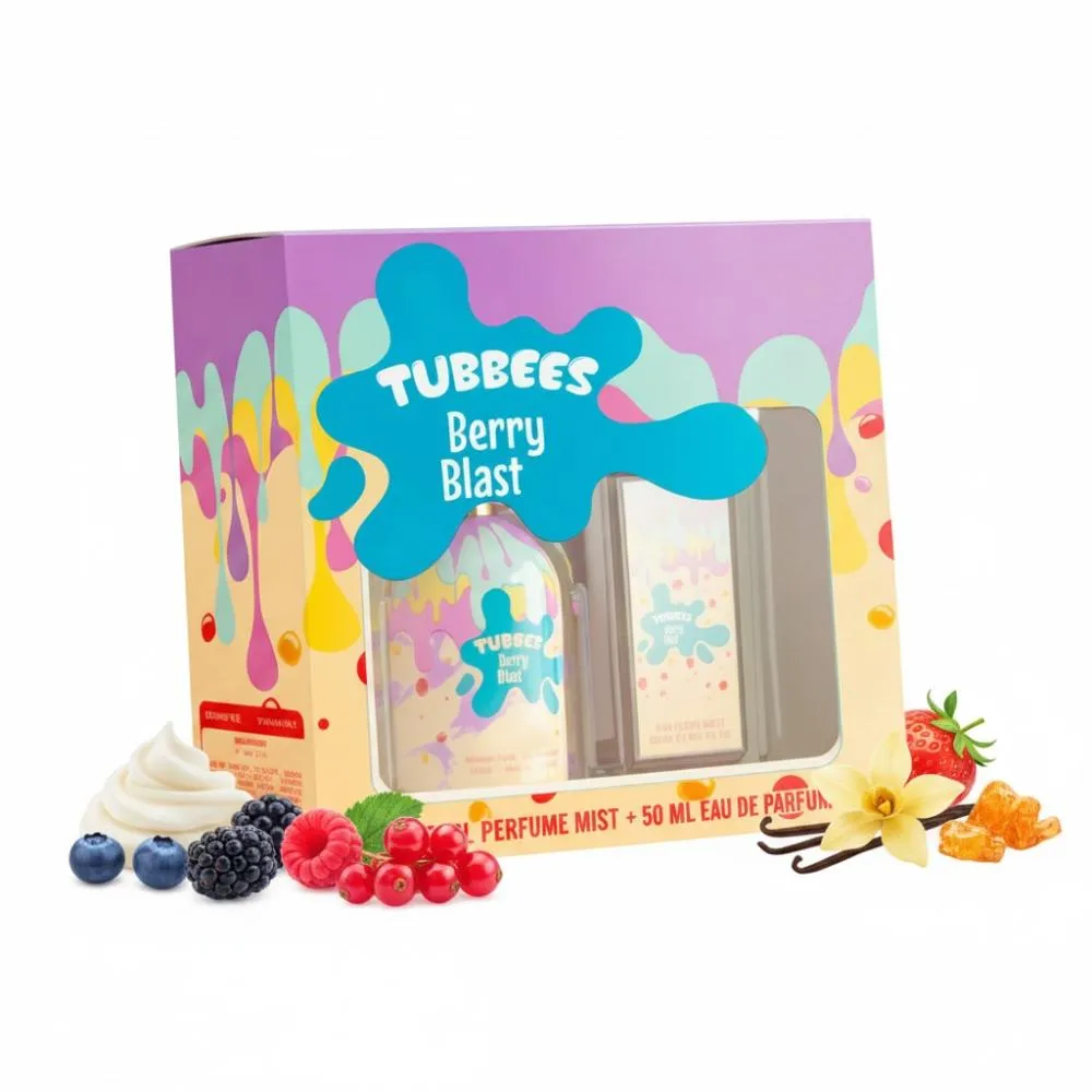 Tubbees Berry Blast água de perfume unissexo 50 ml + spray corporal 75 ml