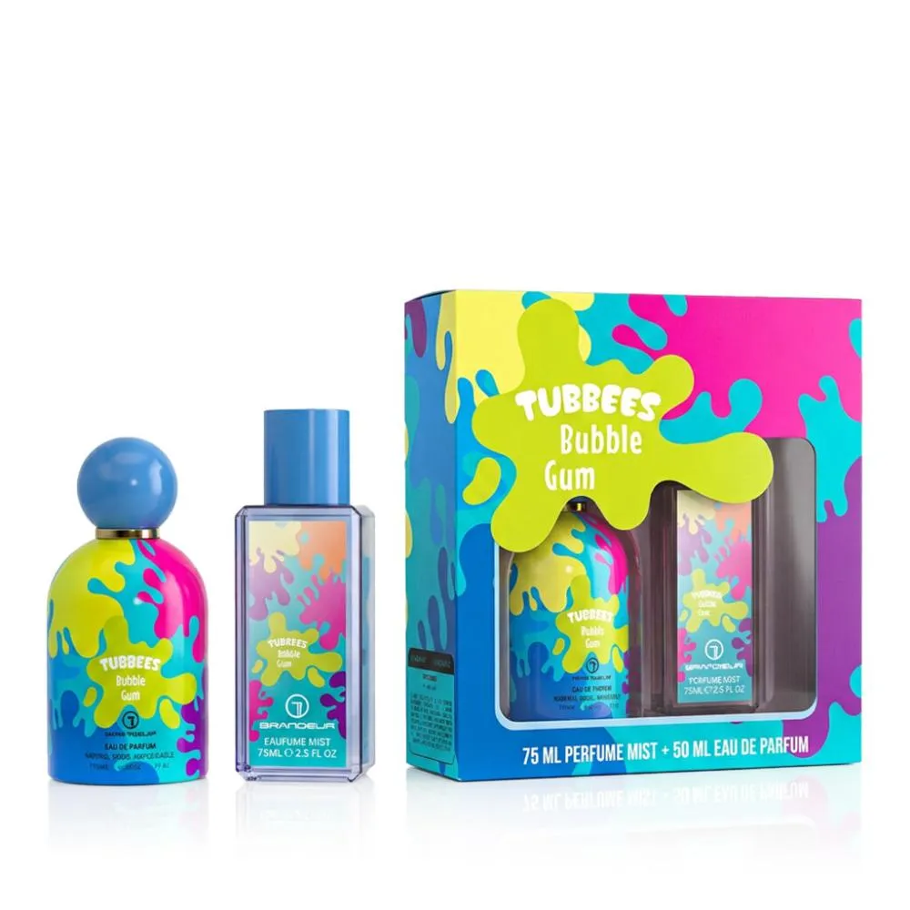 Tubbees Bubble Gum Eau de Parfum unissex 50 ml + spray corporal 75 ml