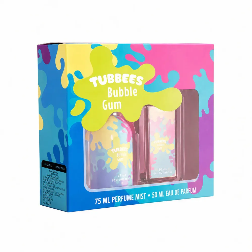 Tubbees Bubble Gum Eau de Parfum unissex 50 ml + spray corporal 75 ml