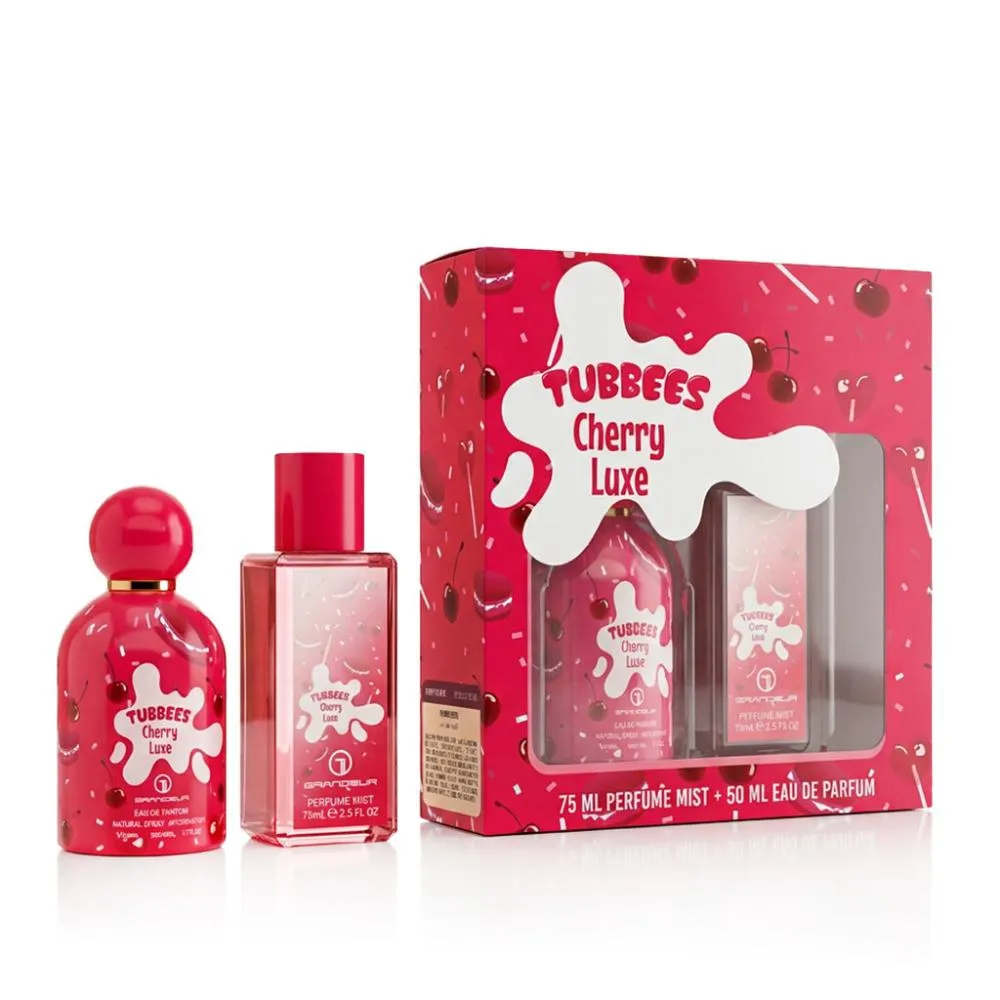 Tubbees Cherry Luxe 50 ml + spray corporal eau de parfum unissex 75 ml