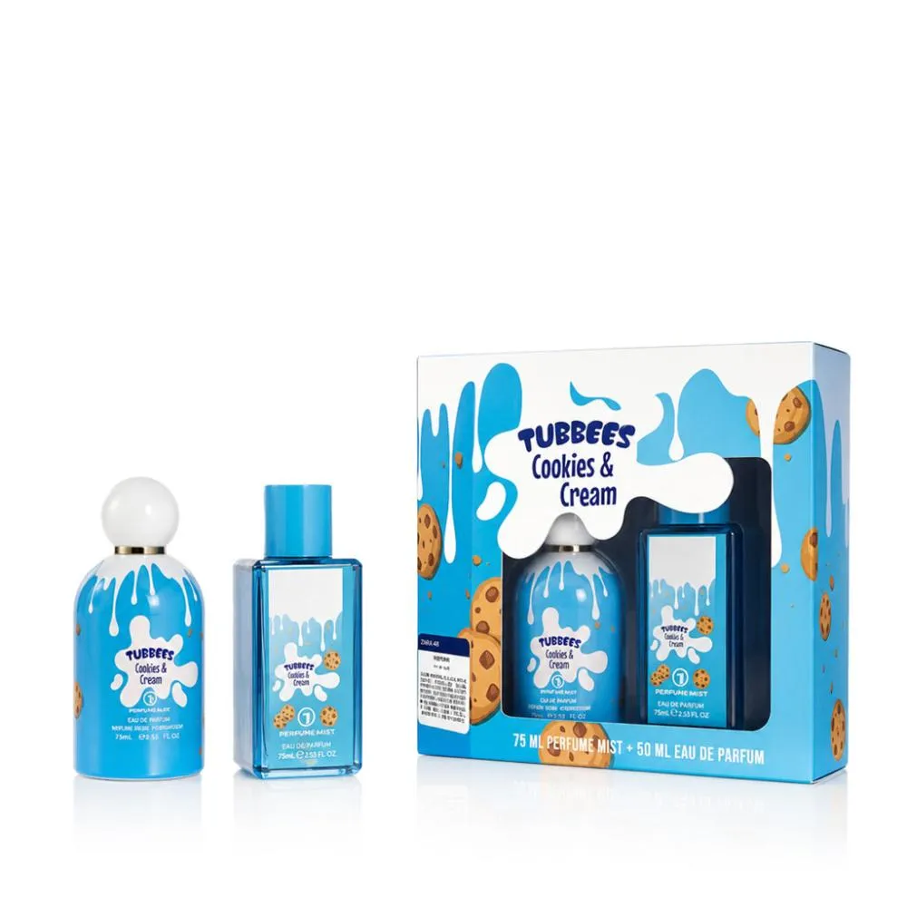 Tubbees Cookies & Cream água de perfume unissex 50 ml + spray corporal 75 ml