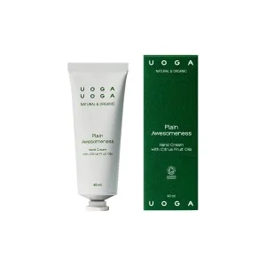 Uoga Uoga Creme hidratante para as mãos Plain Awesomeness BIO (40 ml) - com aroma cítrico refrescante