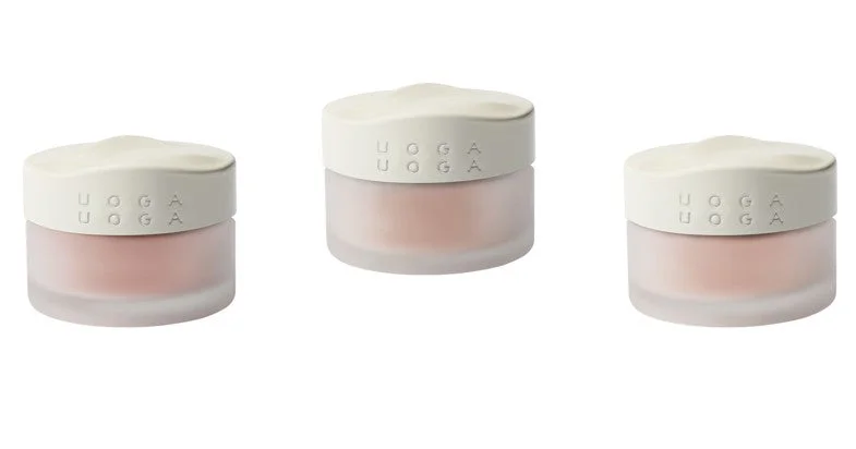 Uoga Uoga Blush mineral solto com âmbar (5 g) 6405 Coral Charm - realce natural das bochechas em 3 tonalidades