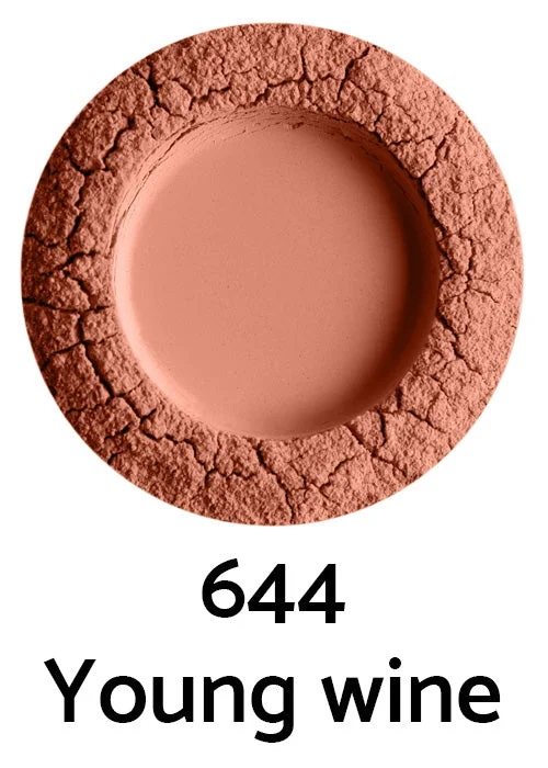 Uoga Uoga Blush mineral solto com âmbar (5 g) 6405 Coral Charm - realce natural das bochechas em 3 tonalidades