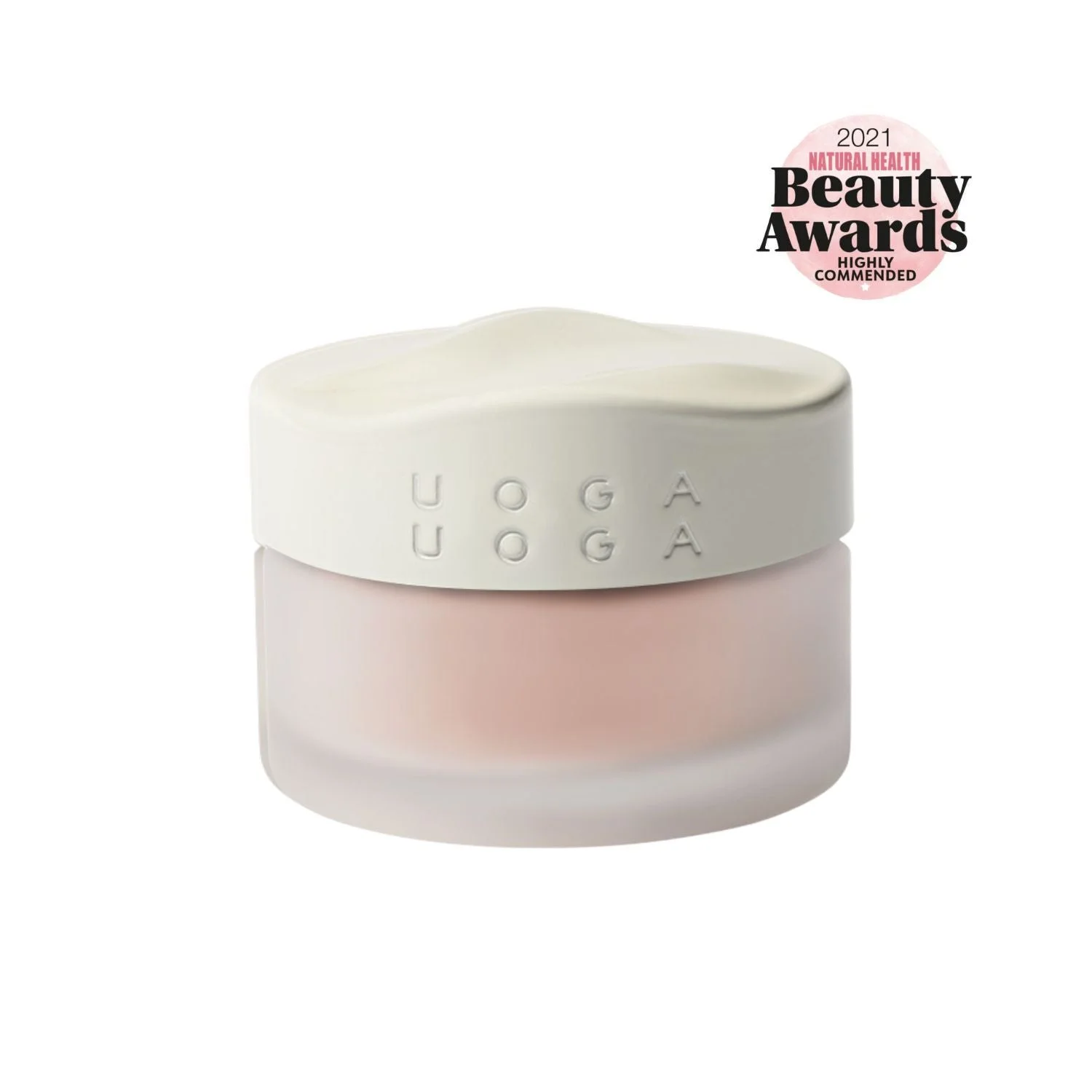 Uoga Uoga Blush mineral solto com âmbar (5 g) 6445 Young Wine - realce natural das maçãs do rosto em 3 tonalidades