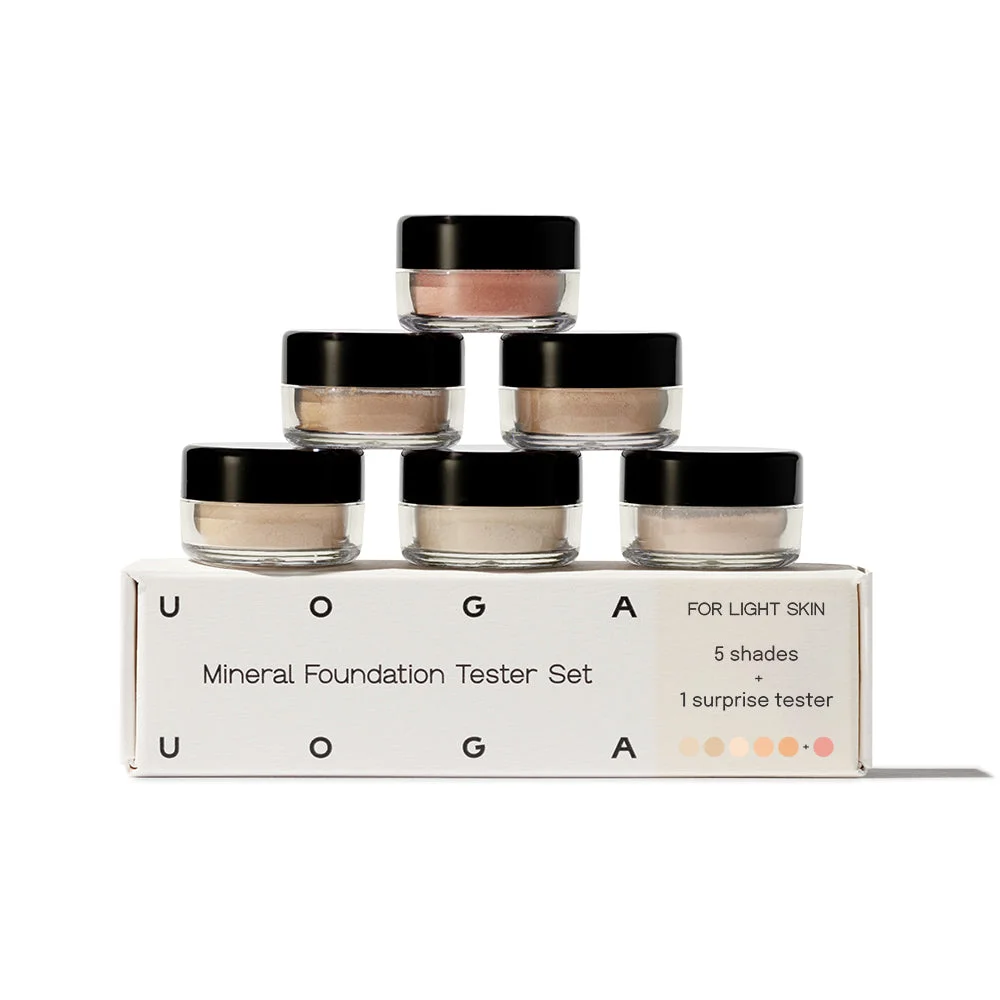 Uoga Uoga Base em pó mineral (0,7 g - amostra) 636 Strawberry and Snow - para experimentar 12 tonalidades