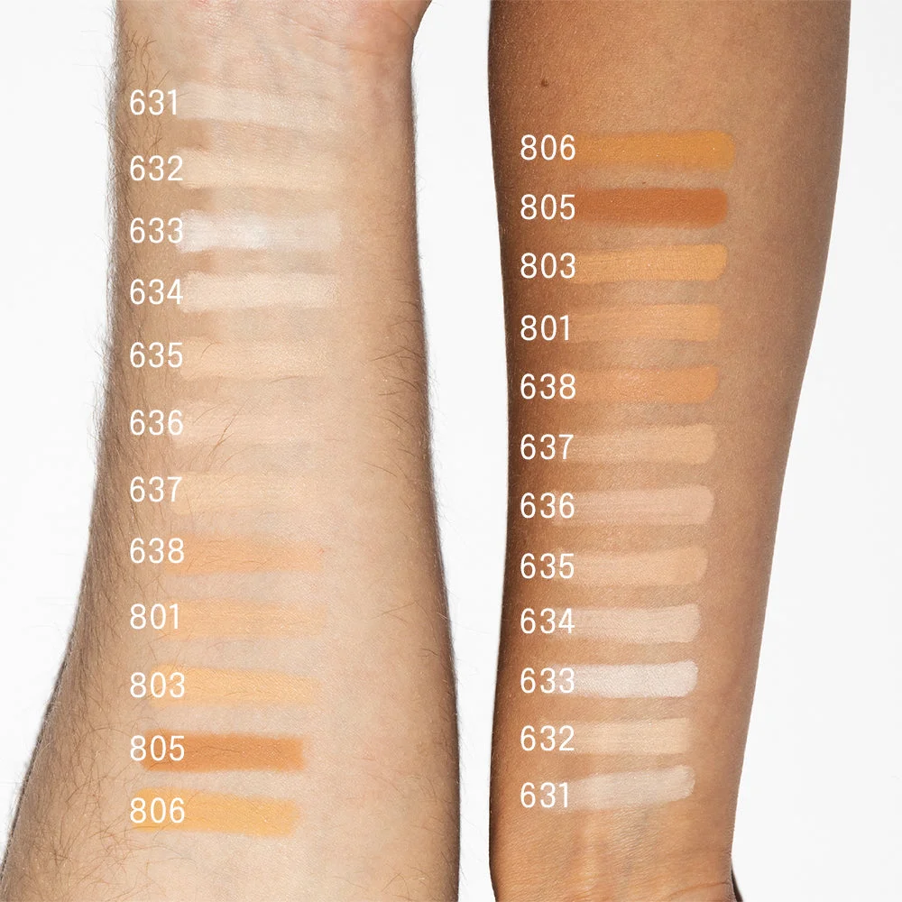 Uoga Uoga Base em pó mineral com âmbar (10 g) 805 Whispering Pines - leve, natural, SPF 15