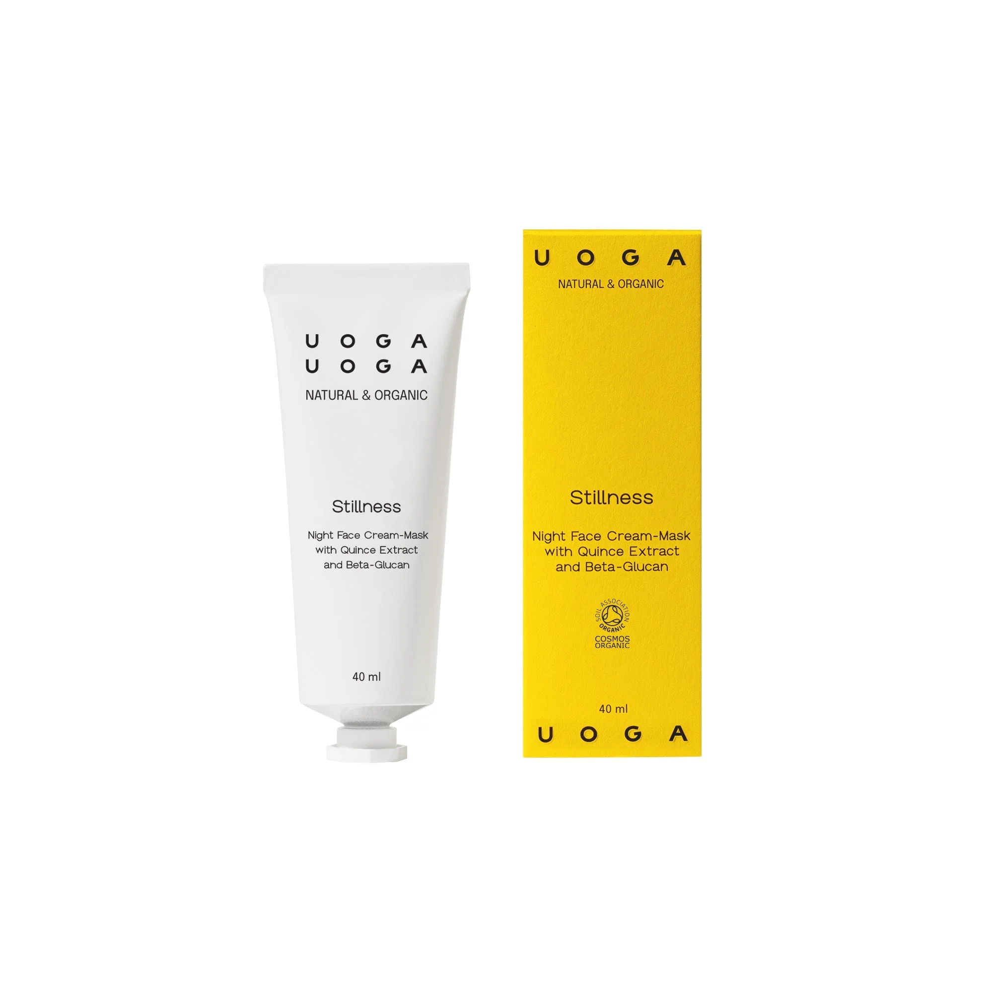Uoga Uoga Máscara facial noturna nutritiva Stillness BIO (40 ml) - com ação hidratante intensa