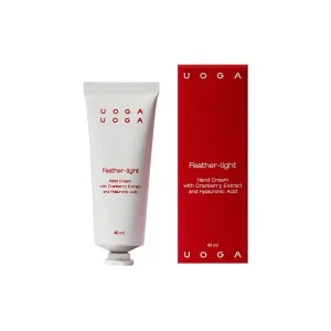 Uoga Uoga Creme de mãos nutritivo Feather-light com cranberry BIO (40 ml) - para pele seca e cansada