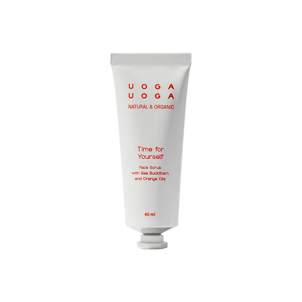 Uoga Uoga Esfoliante facial nutritivo Time for Yourself com espinheiro-marítimo (40 ml) - com óleo de laranja-doce