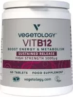 Vegetology Vegetologia Vitamina B12 1000µg (Cianocobalamina) libertação gradual 60 comprimidos