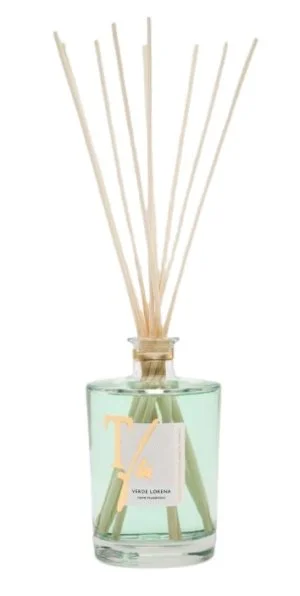 VERDE LORENA STICKS 500 ml Fragrância para Ambiente - TFU (inclui 10 Varetas de Bambu Natural de 36 cm)