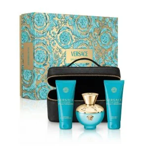 Versace Pour Femme Dylan Turquoise + Gel de Duche 100 ml + Gel Corporal 100 ml + Necessaire água de toilette para mulheres
