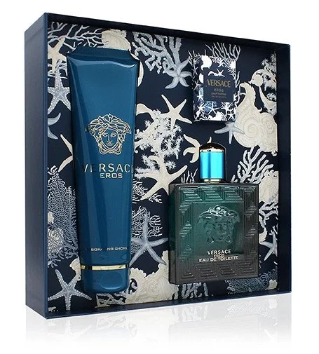 Eros conjunto de presente 100 ml + gel de banho 150 ml + eau de toilette eau de toilette para homem