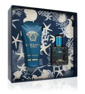 Versace Eros conjunto de presente 30 ml + gel de banho eau de toilette para homem